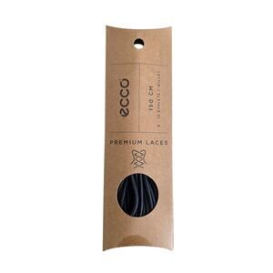 ECCO Black Round Shoe Laces 150 cm (59”) 100% Cotton – New